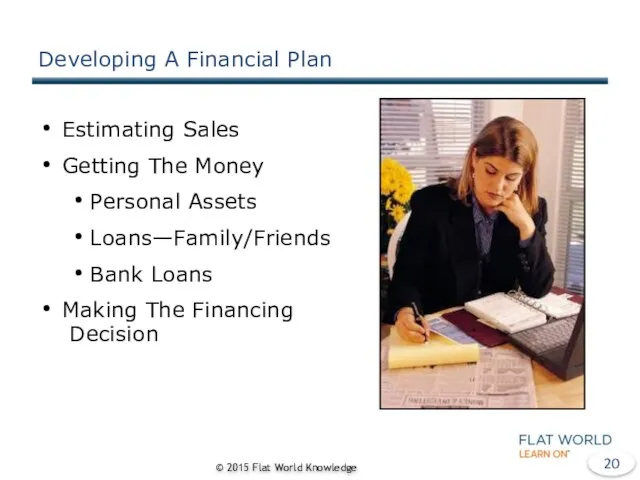 Developing A Financial Plan Estimating Sales Getting The Money Personal Assets