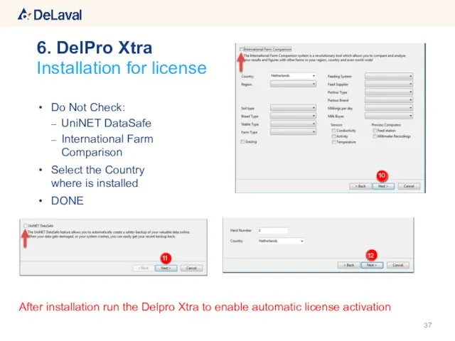 Do Not Check: UniNET DataSafe International Farm Comparison Select the Country