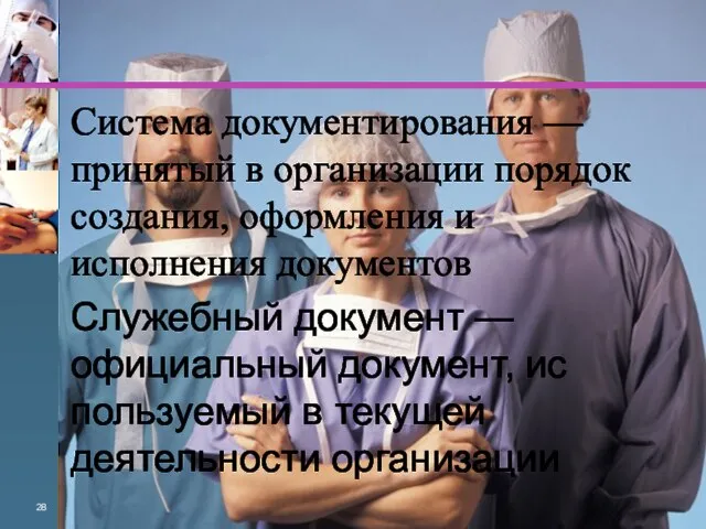 Система документирования — принятый в организации порядок создания, оформления и исполнения