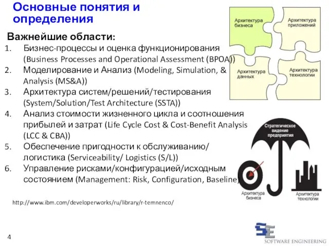 Важнейшие области: Бизнес-процессы и оценка функционирования (Business Processes and Operational Assessment