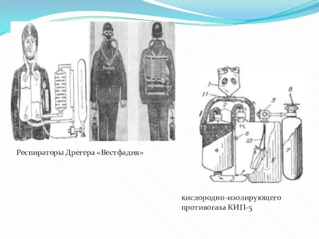 кислородно-изолирующего противогаза КИП-5 Респираторы Дрегера «Вестфадия»