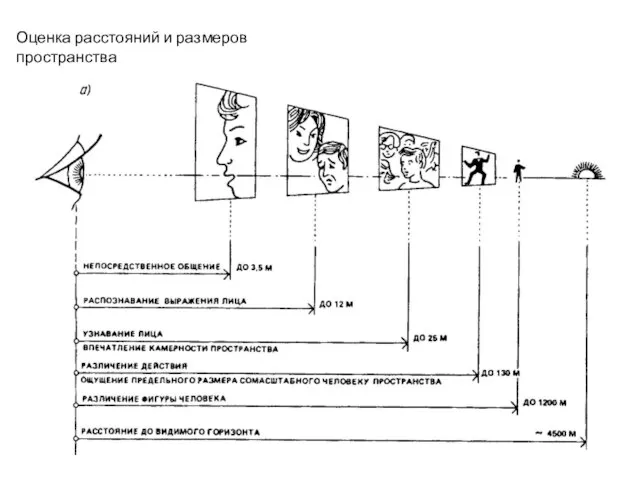 Оценка расстояний и размеров пространства