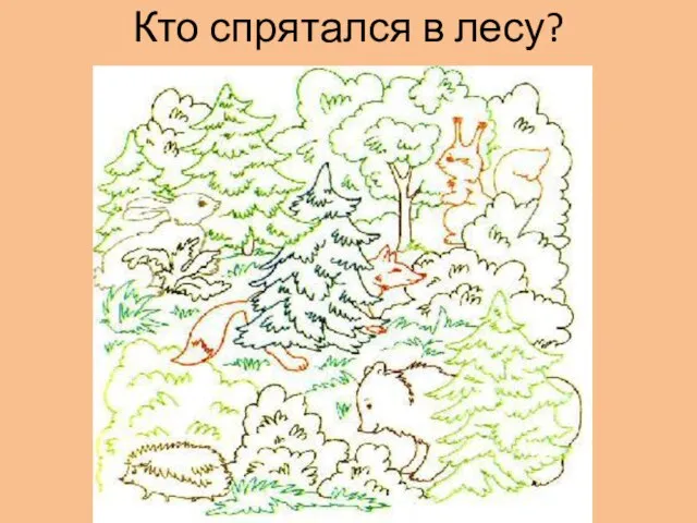 Кто спрятался в лесу?