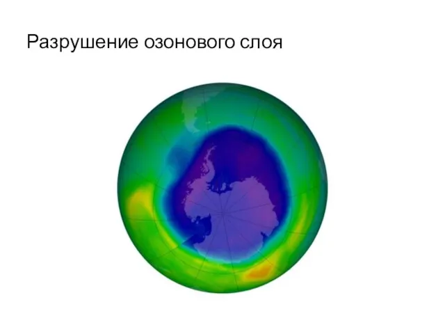 Разрушение озонового слоя