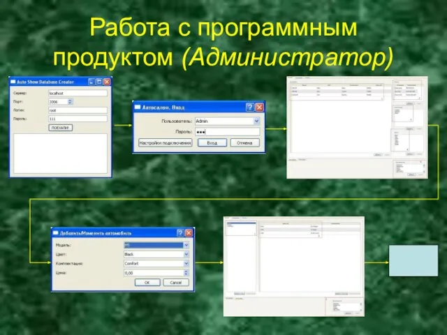 Работа с программным продуктом (Администратор)