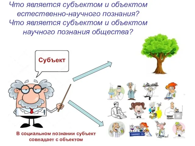 Что является субъектом и объектом естественно-научного познания? Что является субъектом и