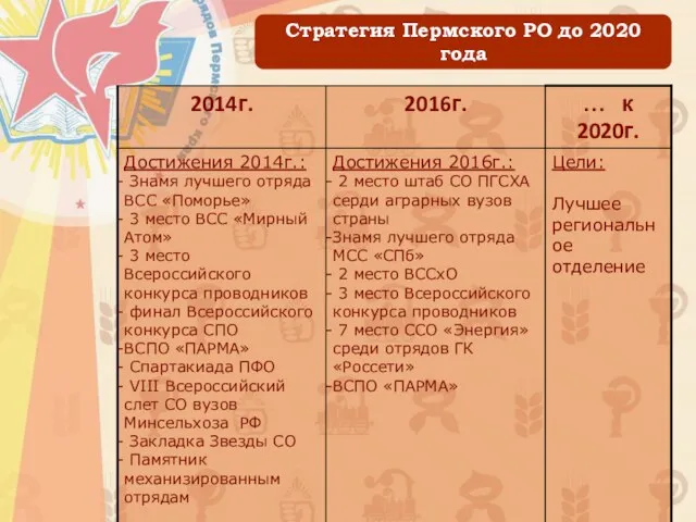 Стратегия Пермского РО до 2020 года