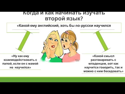 Когда и как начинать изучать второй язык?