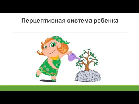 Перцептивная система ребенка