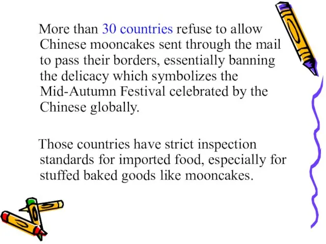 More than 30 countries refuse to allow Chinese mooncakes sent through