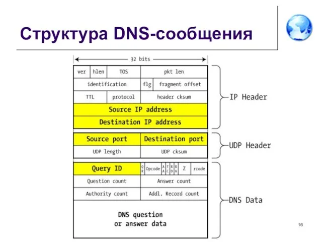 Структура DNS-сообщения