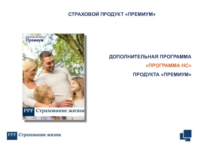 ДОПОЛНИТЕЛЬНАЯ ПРОГРАММА «ПРОГРАММА НС» ПРОДУКТА «ПРЕМИУМ» СТРАХОВОЙ ПРОДУКТ «ПРЕМИУМ»