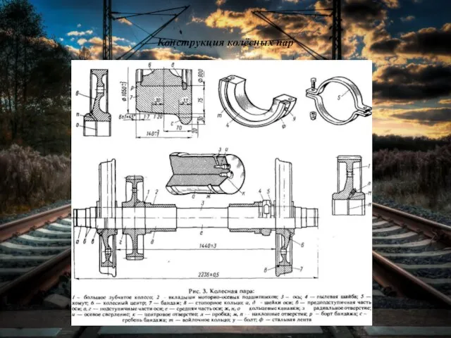 Конструкция колёсных пар