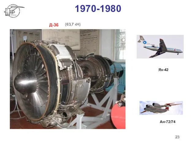 1970-1980 Д-36 Як-42 Aн-72/74 (63,7 кН)