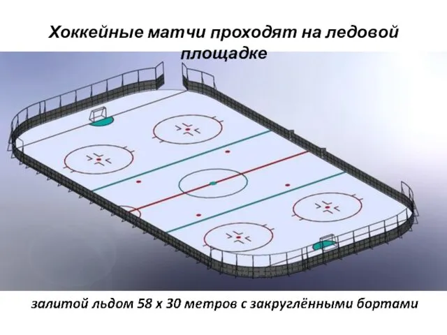Хоккейные матчи проходят на ледовой площадке
