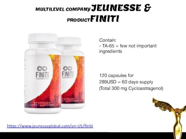 Contain: - TA-65 + few not important ingredients 120 capsules for