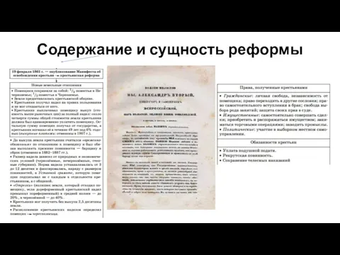 Содержание и сущность реформы