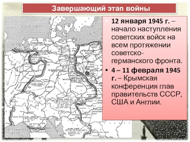 12 января 1945 г. – начало наступления советских войск на всем