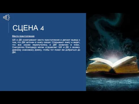 СЦЕНА 4 Место преступления ШХ и ДВ осматривают место преступления и