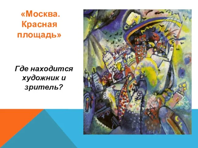 «Москва. Красная площадь» Где находится художник и зритель?