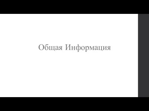 Общая Информация