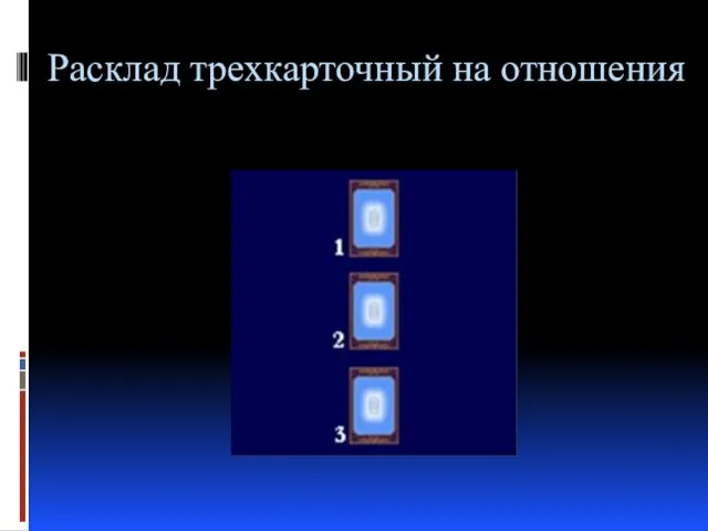 Расклад трехкарточный на отношения