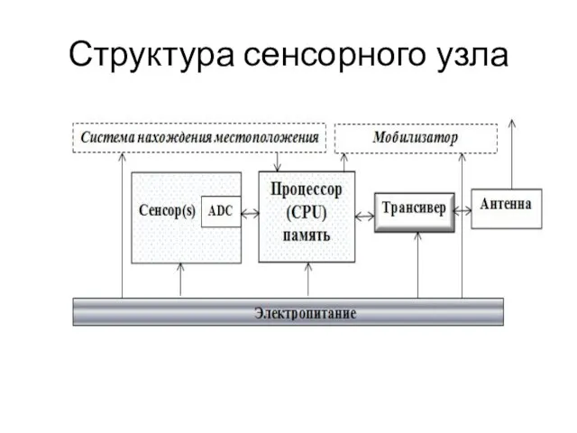 Структура сенсорного узла