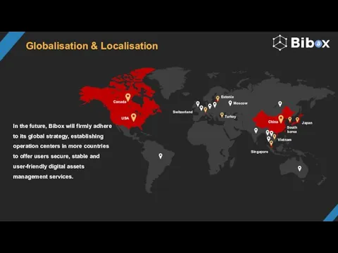 China Japan South korea Estonia Canada USA Singapore Switzerland Globalisation &