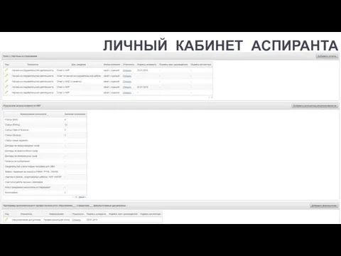 ЛИЧНЫЙ КАБИНЕТ АСПИРАНТА