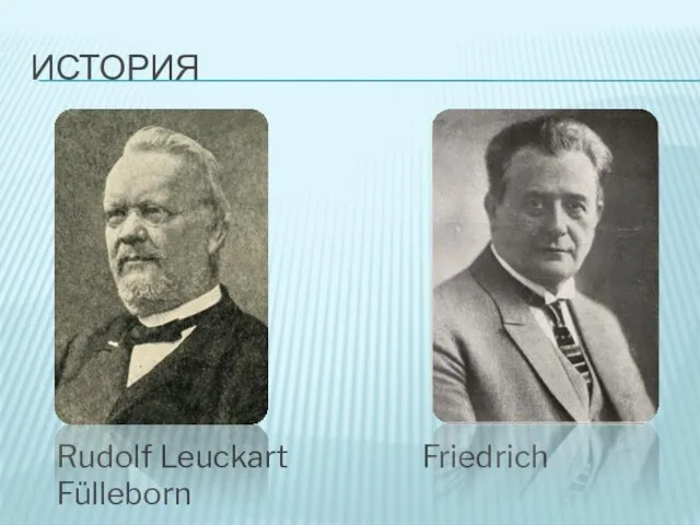 ИСТОРИЯ Rudolf Leuckart Friedrich Fülleborn