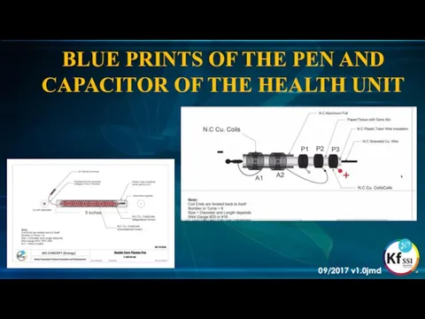 BLUE PRINTS OF THE PEN AND CAPACITOR OF THE HEALTH UNIT