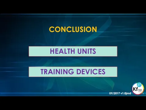 HEALTH UNITS CONCLUSION TRAINING DEVICES