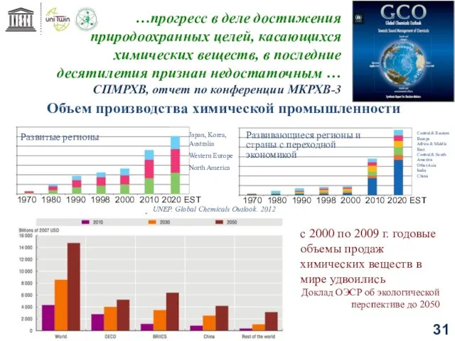 …прогресс в деле достижения природоохранных целей, касающихся химических веществ, в последние