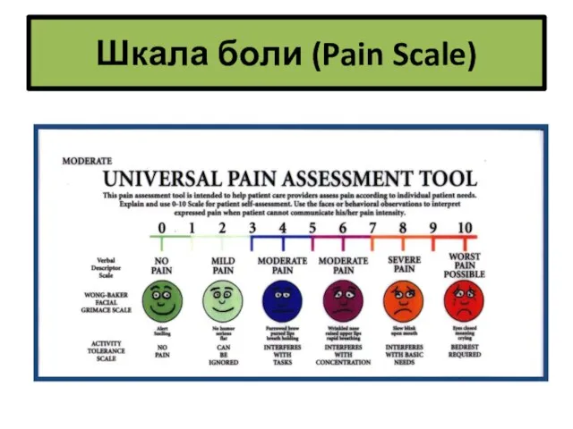 Шкала боли (Pain Scale)