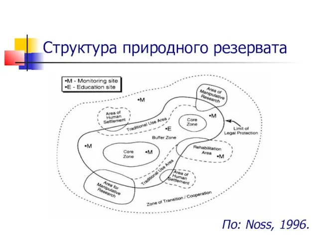 Структура природного резервата По: Noss, 1996.