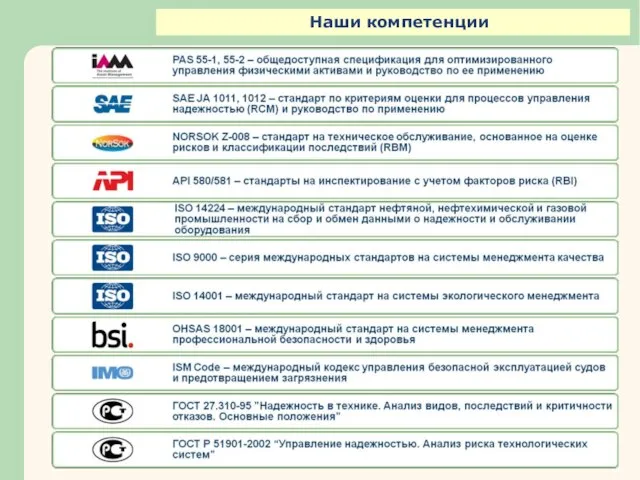 Наши компетенции