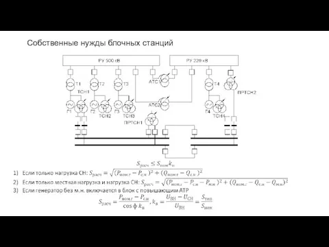 Собственные нужды блочных станций