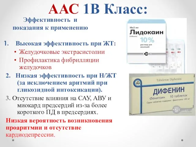 ААС 1В Класс: Эффективность и показания к применению Высокая эффективность при