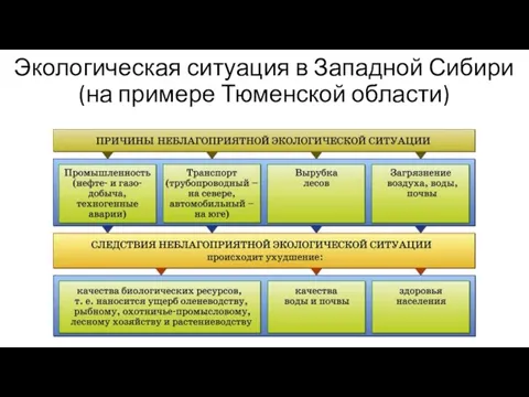 Экологическая ситуация в Западной Сибири (на примере Тюменской области)