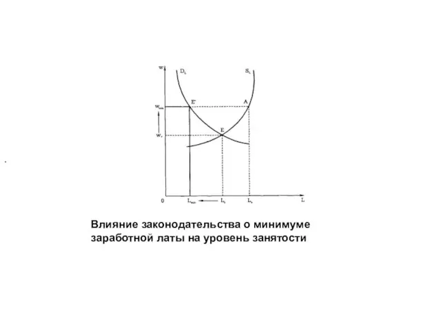 Влияние законодательства о минимуме заработной латы на уровень занятости .