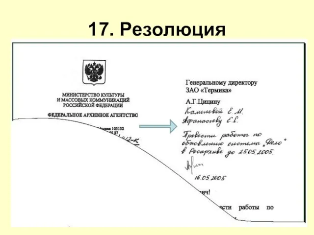 17. Резолюция