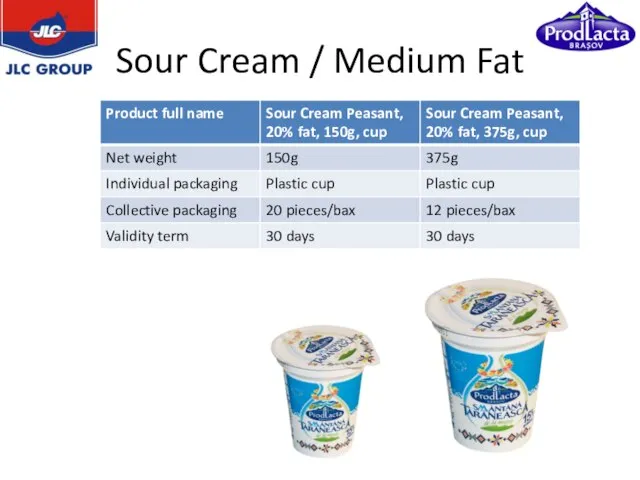 Sour Cream / Medium Fat