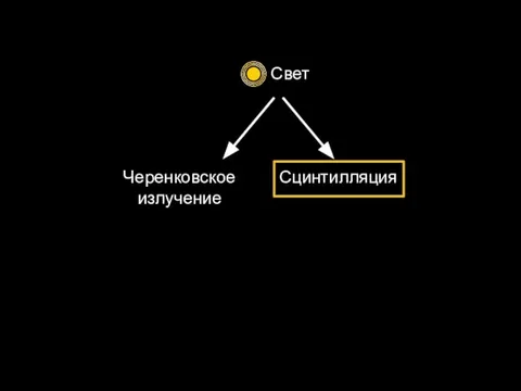 Свет Черенковское излучение Сцинтилляция