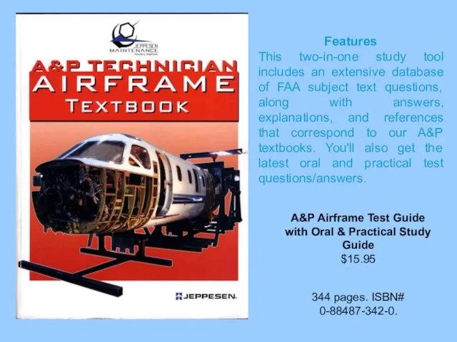 A&P Airframe Test Guide with Oral & Practical Study Guide $15.95