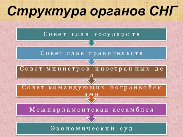 Структура органов СНГ