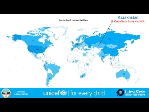 Kazakhstan (2 CubeSats from KazNU )