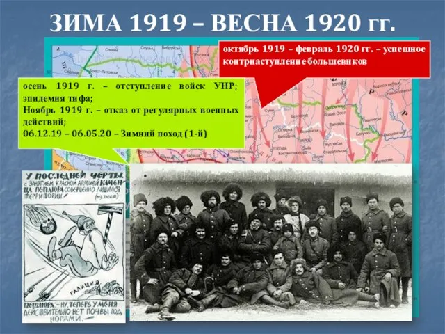 ЗИМА 1919 – ВЕСНА 1920 гг. октябрь 1919 – февраль 1920