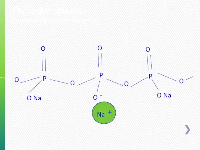 Полифосфаты (триполифосфат натрия) O P O P O O Na O