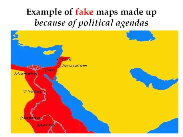 Example of fake maps made up because of political agendas