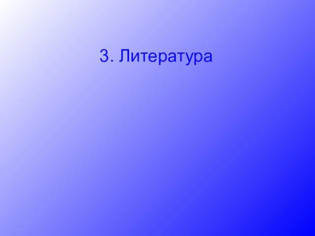 3. Литература